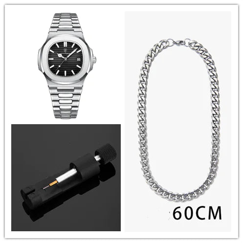 Waterproof Men's Quartz Watch - The Snow Owls
