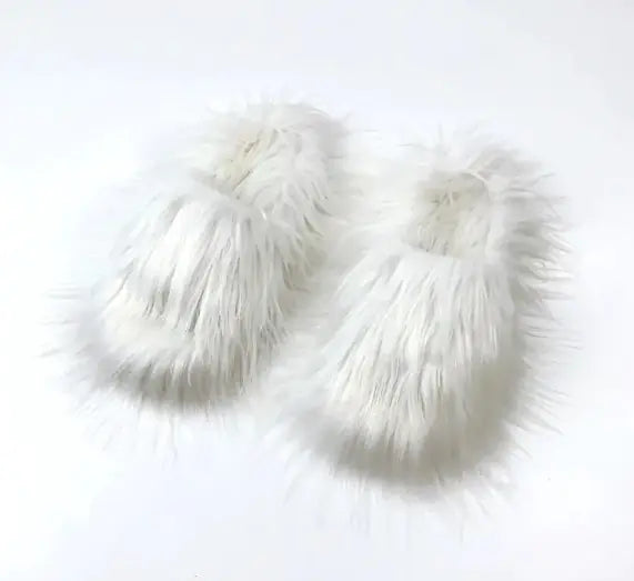 Sheep Long Hair Woolen Slipper - The Snow Owls