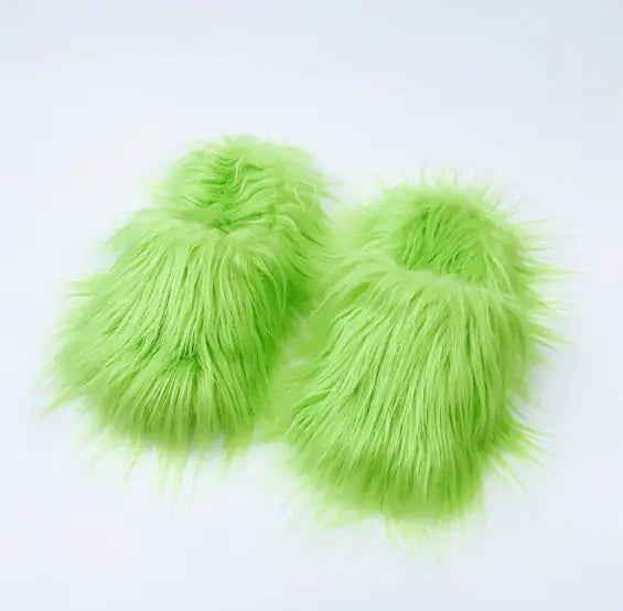 Sheep Long Hair Woolen Slipper - The Snow Owls