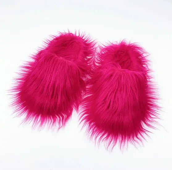 Sheep Long Hair Woolen Slipper - The Snow Owls