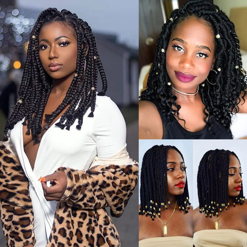 100 PCS Gold Hair Accessories Loc Hair Jewelry for Braids, Dreadlock Accessories for Women and Girls Adjustable braid Cuffs Braiding Hair Rings Decoration K-Gold - The Snow Owls