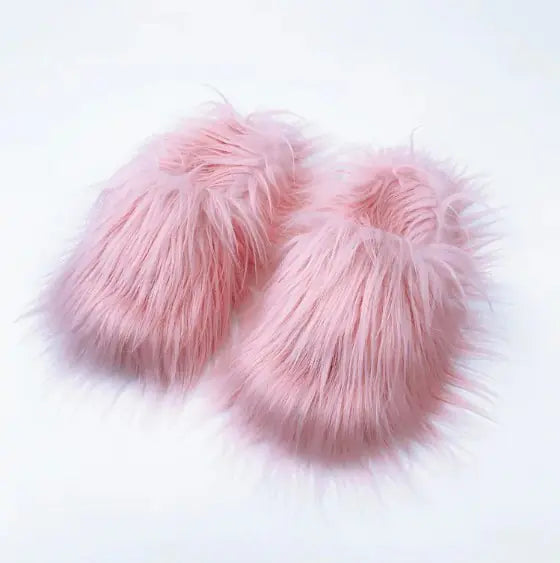 Sheep Long Hair Woolen Slipper - The Snow Owls