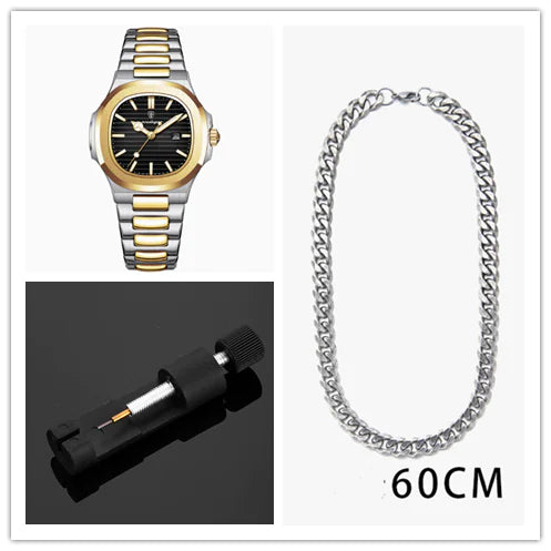 Waterproof Men's Quartz Watch - The Snow Owls