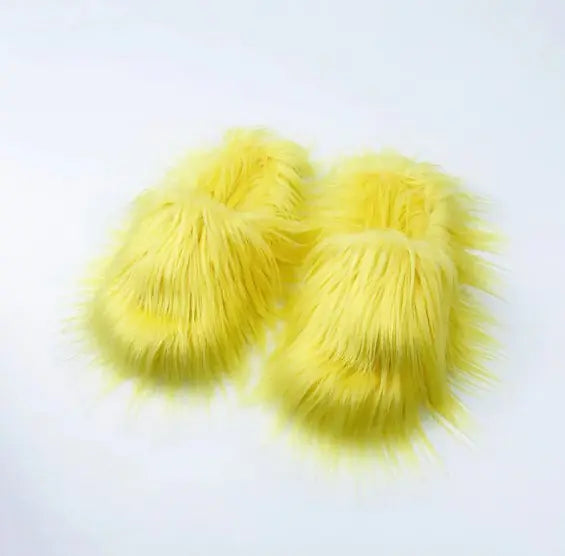 Sheep Long Hair Woolen Slipper - The Snow Owls
