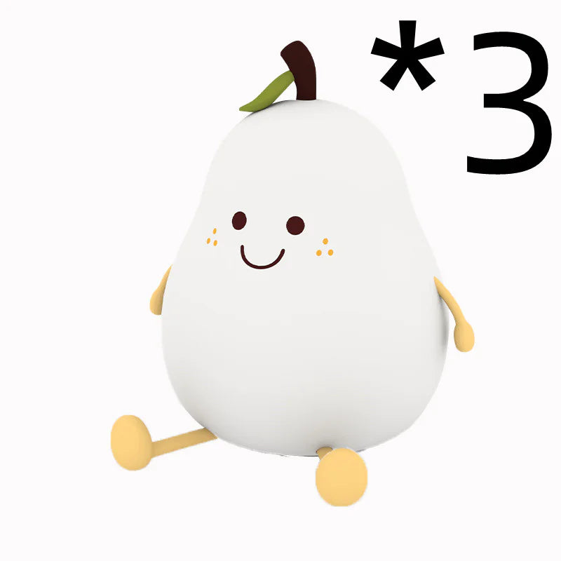 Pear Fruit Night Light - The Snow Owls