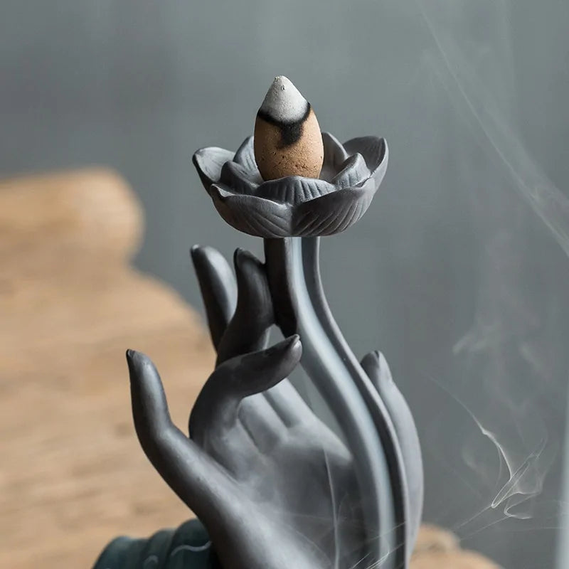 Smoke Waterfall Incense Burner - The Snow Owls