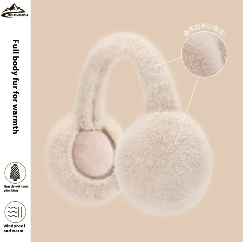 Foldable Plush Warm Earmuffs - The Snow Owls
