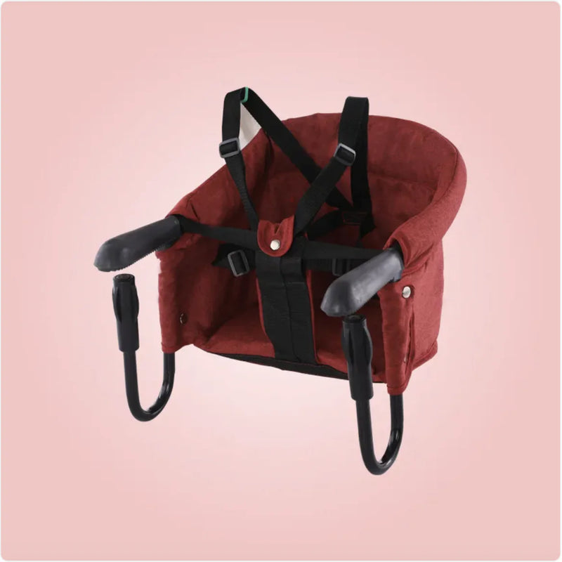 Portable Baby High Chair with Safety Belt and Dining Cover - The Snow Owls