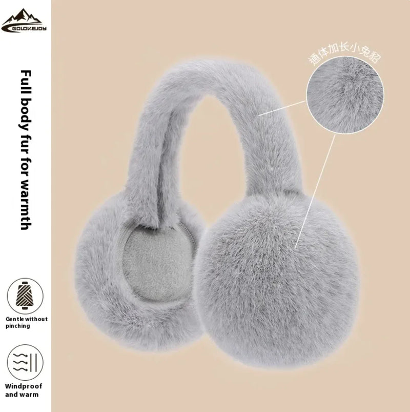 Foldable Plush Warm Earmuffs - The Snow Owls