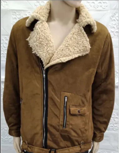 Men's Warm Thick Leather Jacket - The Snow Owls