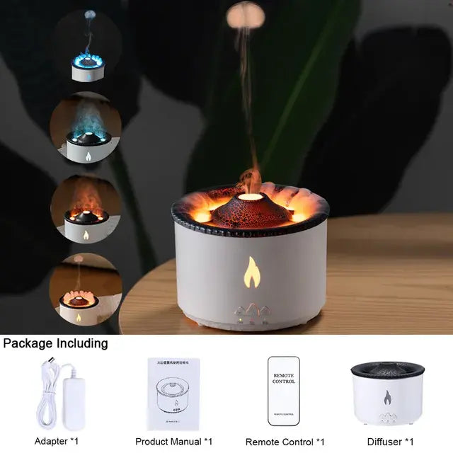 Volcano Fire Flame Air Humidifier - The Snow Owls