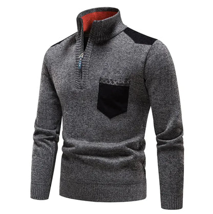 Cozy Plush Quarter-Zip Sweater - The Snow Owls