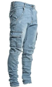 Skinny Jeans With Side Pockets And Feet For Men - The Snow Owls
