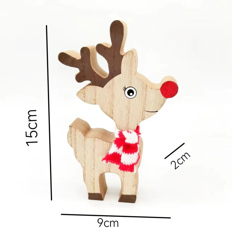 Christmas Ornaments Pendant Hanging Gifts Elk Deer Snowflake Xmas Tree New Year Party Decorations For Home