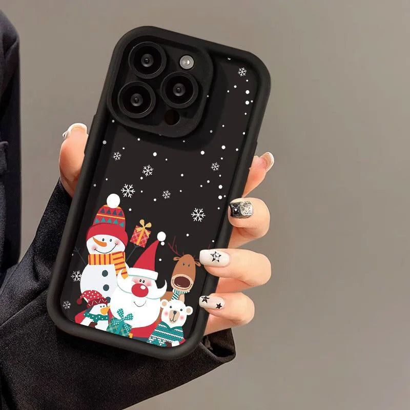 Cute Santa Claus Phone Case Frosted Advanced