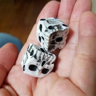 1PC 6-Sided Skull Dice - The Snow Owls