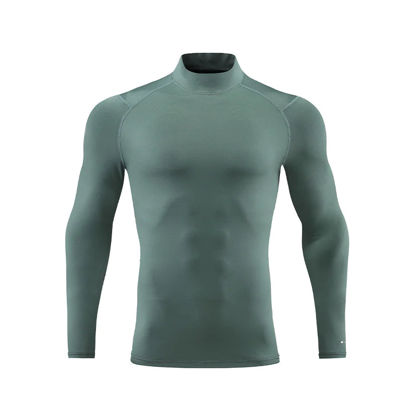 Reflective Stand Collar Sweat-Wicking T-Shirt - The Snow Owls