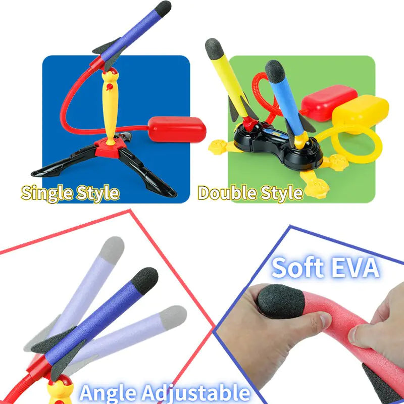 Children Outdoor Air Rocket Foot Launcher - The Snow Owls