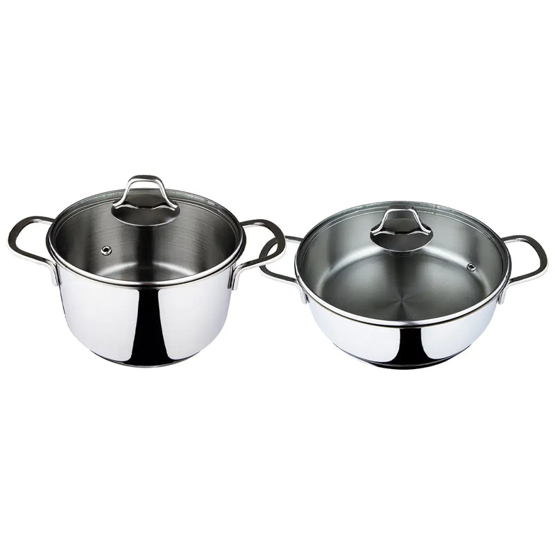 Serenk Modernist Cookware Set Saute Pan Stock Pot, 4 pcs - The Snow Owls