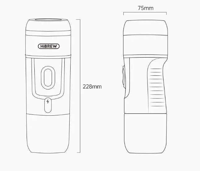 Italian Espresso Outdoor Mini Handheld Fully Automatic Coffee Maker