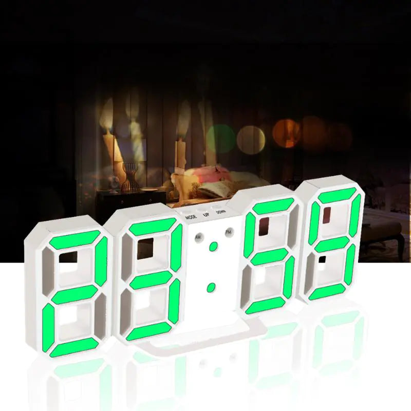 Digital Led Electronic Desktop Clock - The Snow Owls