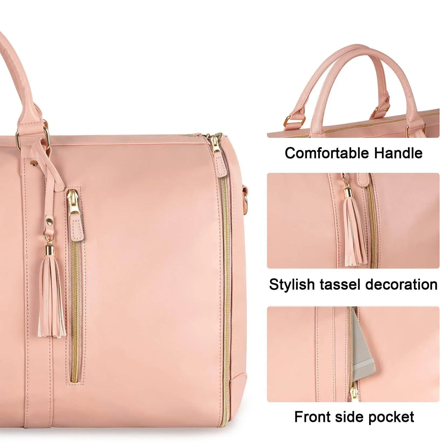 Foldable Women's Travel Convenient Carry-On Bag