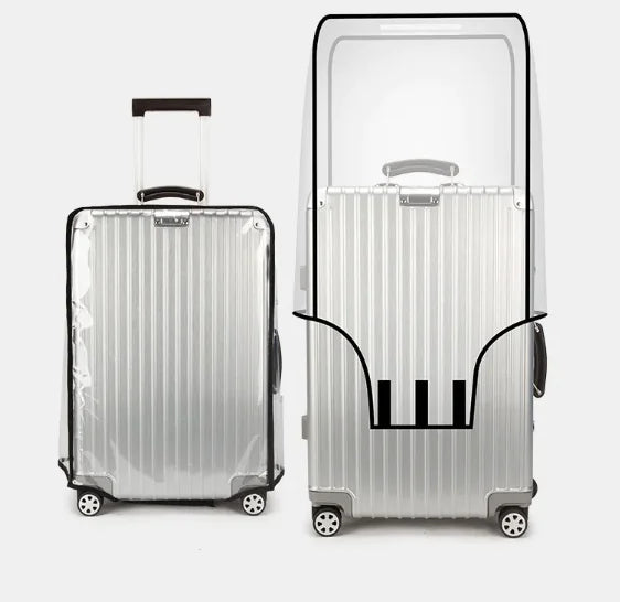 Clear Grip Luggage Case - The Snow Owls