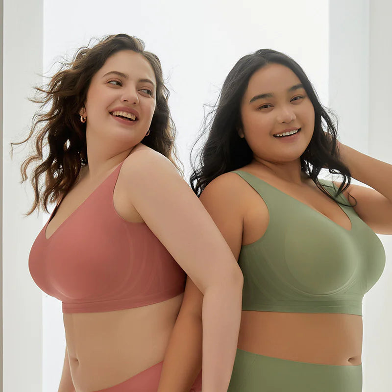 Plus-Size Seamless Push-Up Bra