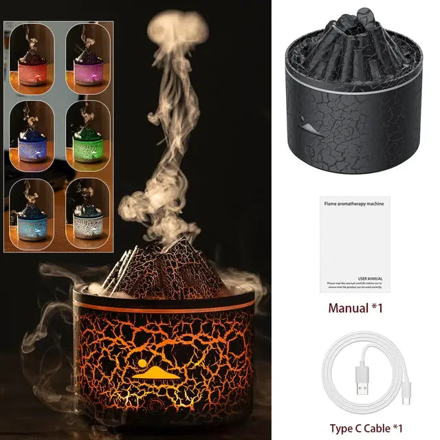 Volcano Fire Flame Air Humidifier - The Snow Owls