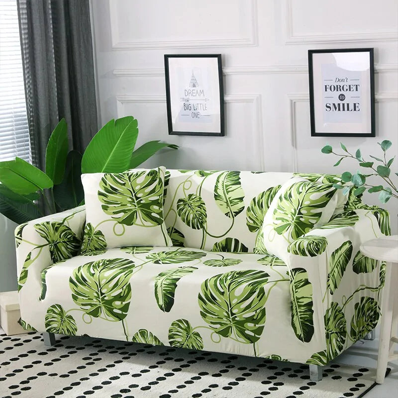 Tropical Leaves Sofa Cover