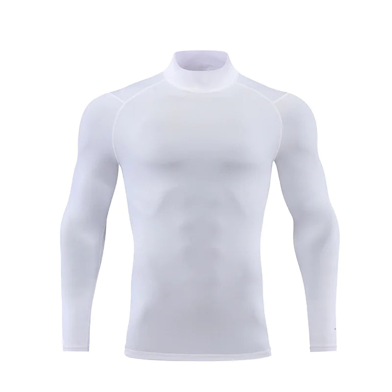 Reflective Stand Collar Sweat-Wicking T-Shirt - The Snow Owls