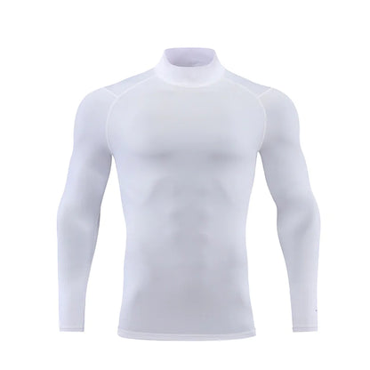 Reflective Stand Collar Sweat-Wicking T-Shirt - The Snow Owls