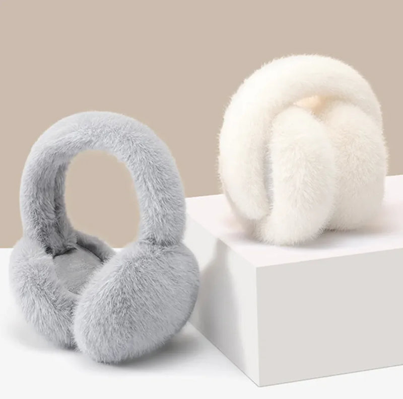 Foldable Plush Warm Earmuffs - The Snow Owls