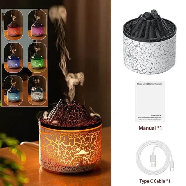 Volcano Fire Flame Air Humidifier - The Snow Owls