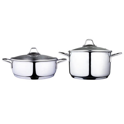 Serenk Modernist Cookware Set Saute Pan Stock Pot, 4 pcs - The Snow Owls