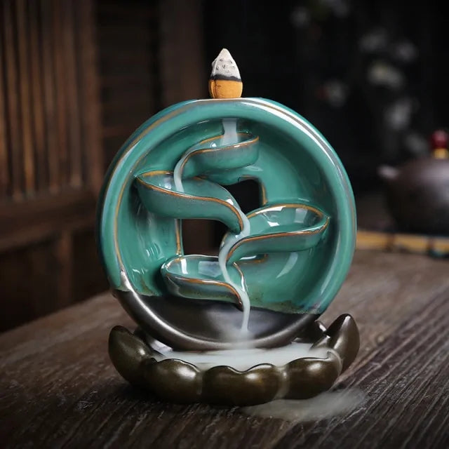 Smoke Waterfall Incense Burner - The Snow Owls