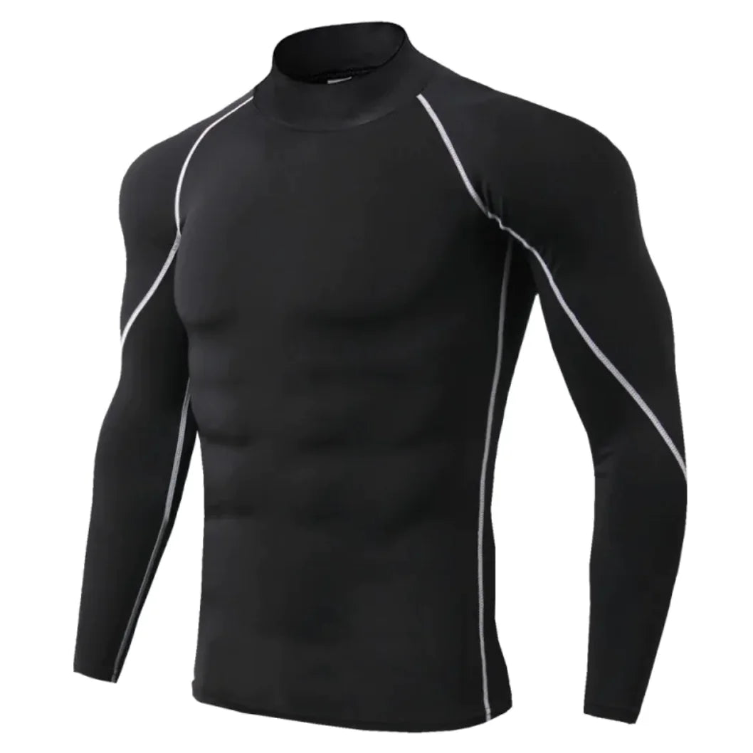 Men's Quick-drying Turtleneck Long Sleeve - The Snow Owls