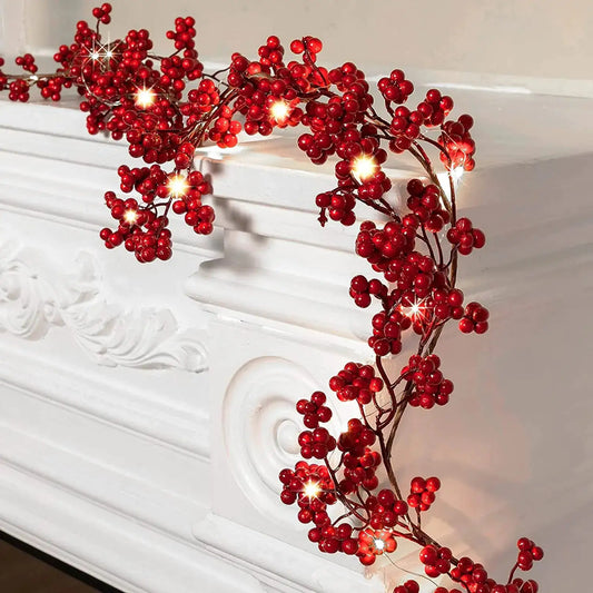 Christmas Red Berry Garland