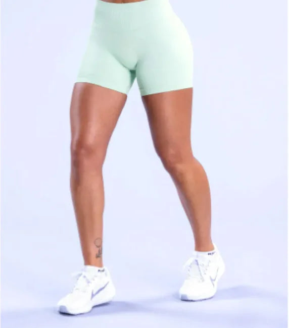 FlexFlow Seamless Yoga Shorts - The Snow Owls