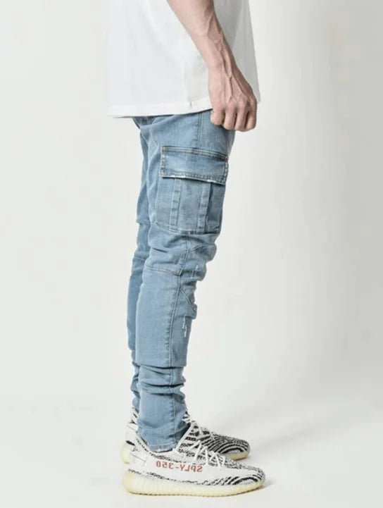 Skinny Jeans With Side Pockets And Feet For Men - The Snow Owls