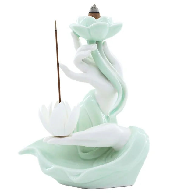 Lotus Backflow Incense Burner - The Snow Owls