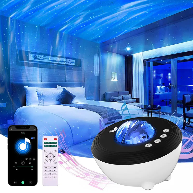 Aurora Galaxy Projector with Bluetooth - The Snow Owls