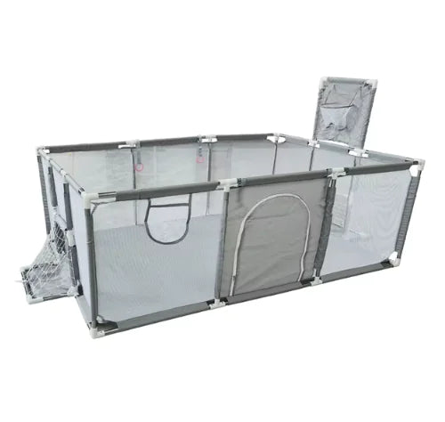 IMBABY Baby Playpen – Safety Barrier with Balls Pool, Basketball & Football for Kids - The Snow Owls