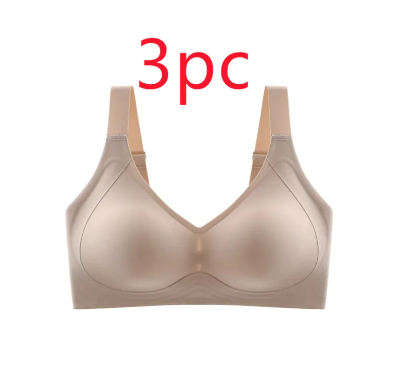 Plus Size Traceless Push-Up Sports Bra - The Snow Owls