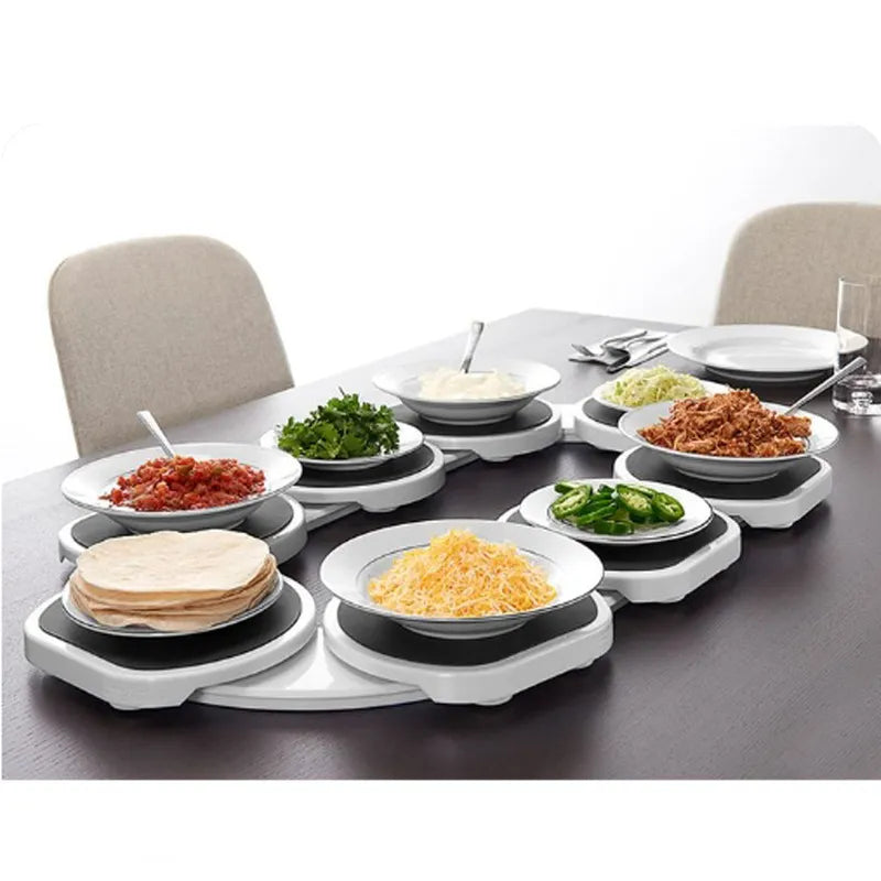 Rotating Dinner Plates - The Snow Owls