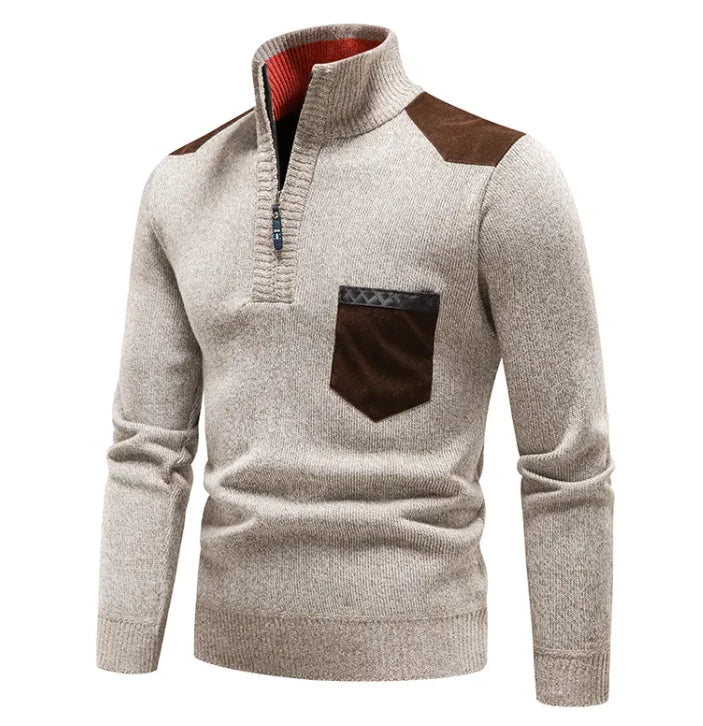 Cozy Plush Quarter-Zip Sweater - The Snow Owls