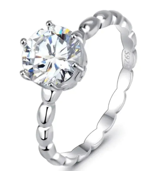 925 Silver Diamond Ring