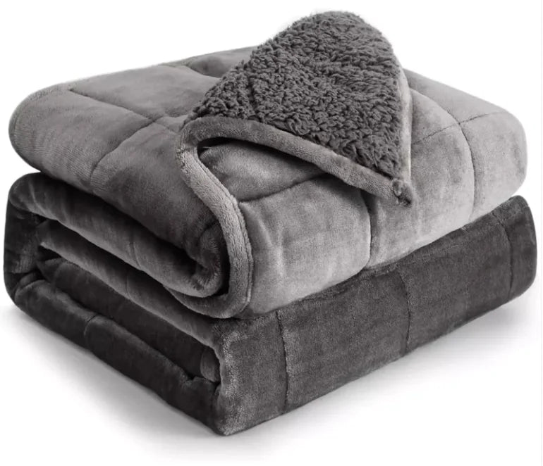 Double Rhinestone Velvet Lambswool Gravity Quilt - The Snow Owls