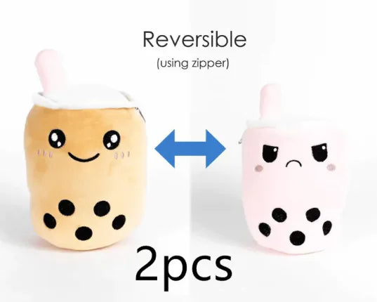 Cute And Cute Turn Over Milk Tea Cup Doll Pillow Plush Toy - The Snow Owls