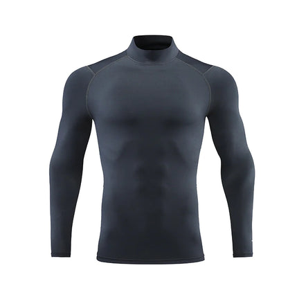 Reflective Stand Collar Sweat-Wicking T-Shirt - The Snow Owls